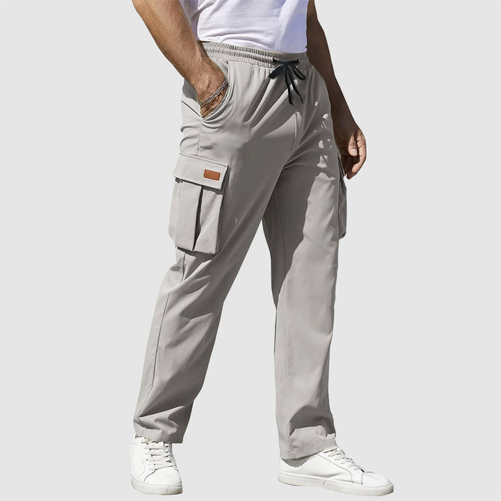 Men's Cargo Pants with Pockets | Drawstring