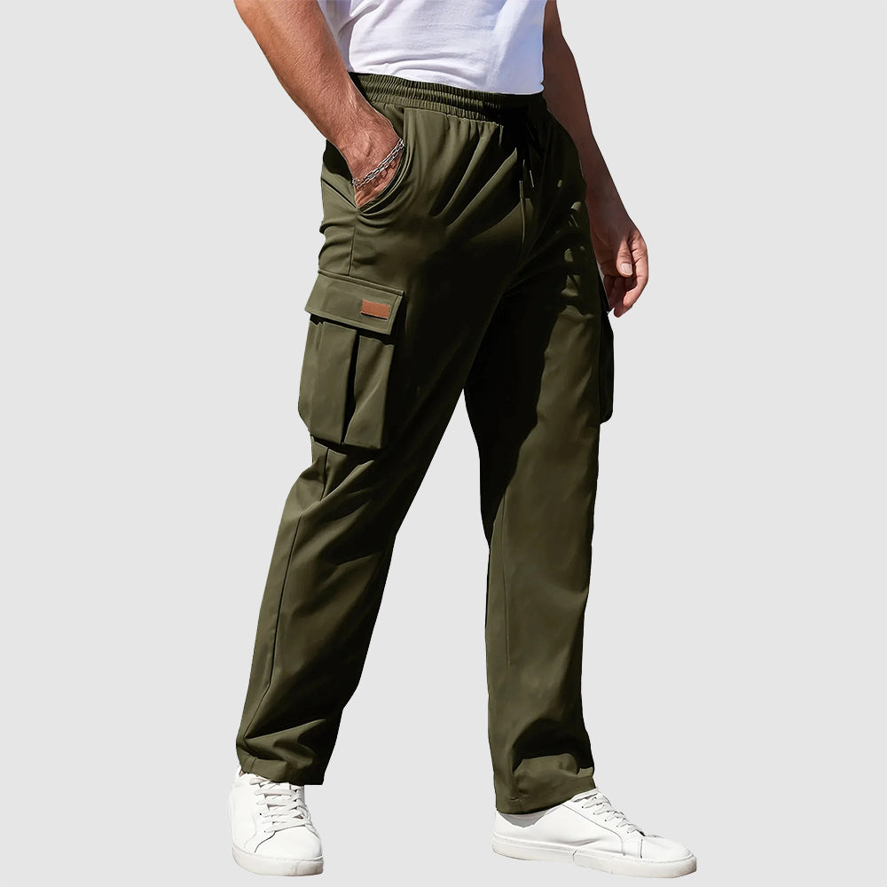 Men's Cargo Pants with Pockets | Drawstring