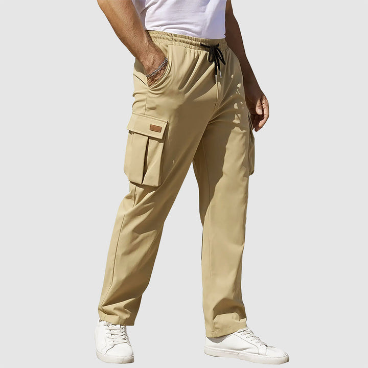 Men's Cargo Pants with Pockets | Drawstring