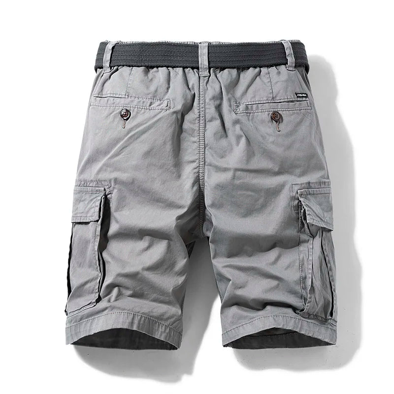 Men’s Cargo Shorts Drawstring Elastic Waist | Flap Pockets