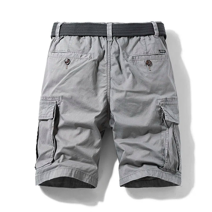 Men’s Cargo Shorts Drawstring Elastic Waist | Flap Pockets