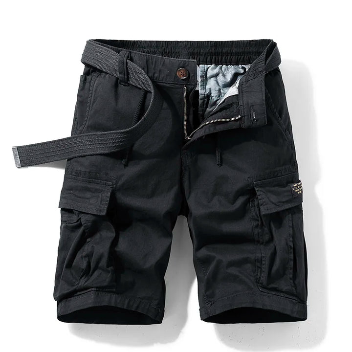Men’s Cargo Shorts Drawstring Elastic Waist | Flap Pockets