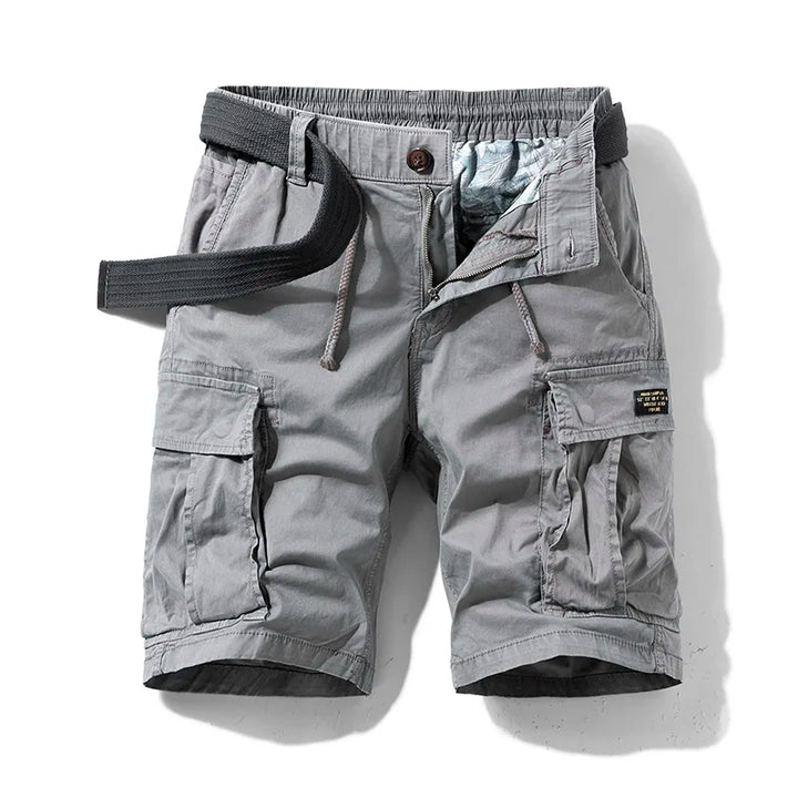 Men’s Cargo Shorts Drawstring Elastic Waist | Flap Pockets
