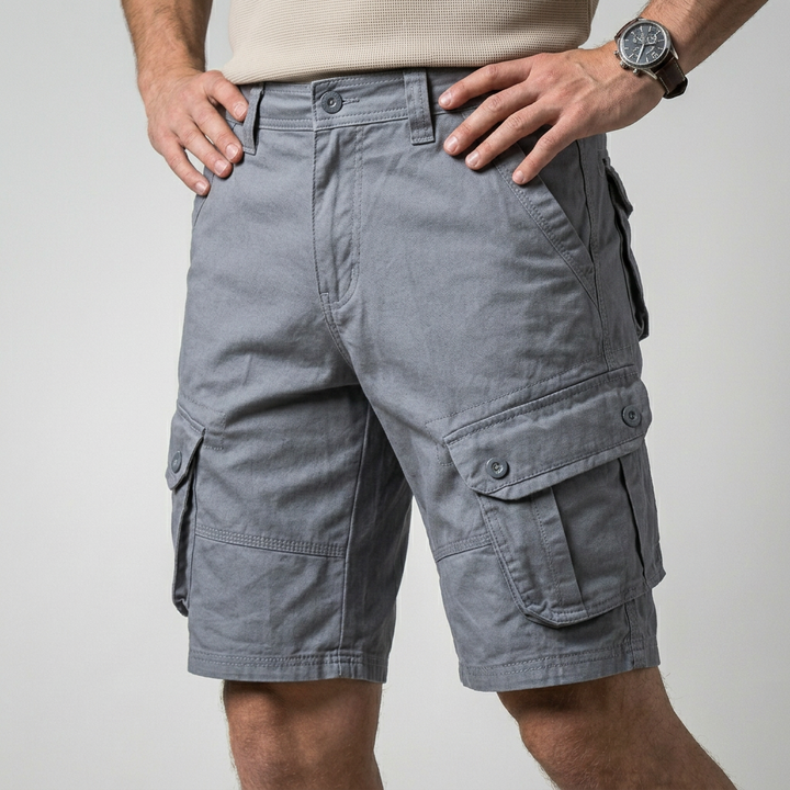 Men's Cargo Shorts Knee Length with Flap Pockets | Relaxed