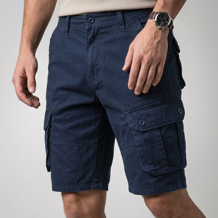 Men's Cargo Shorts Knee Length with Flap Pockets | Relaxed