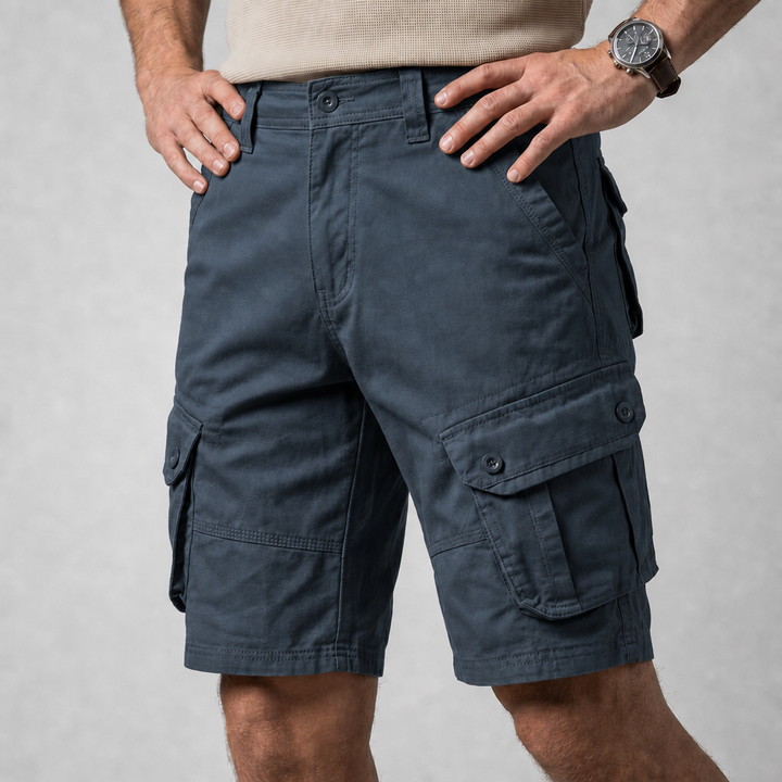 Men's Cargo Shorts Knee Length with Flap Pockets | Relaxed
