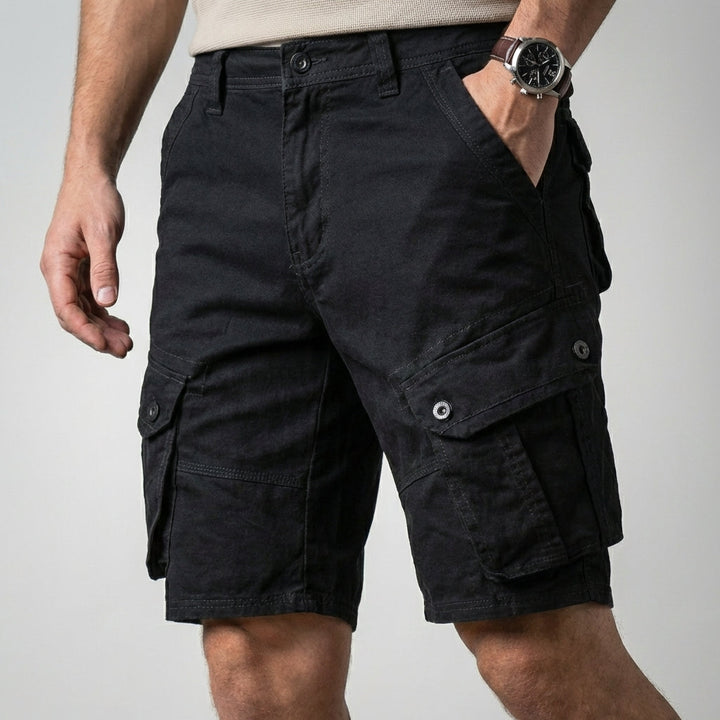 Men's Cargo Shorts Knee Length with Flap Pockets | Relaxed