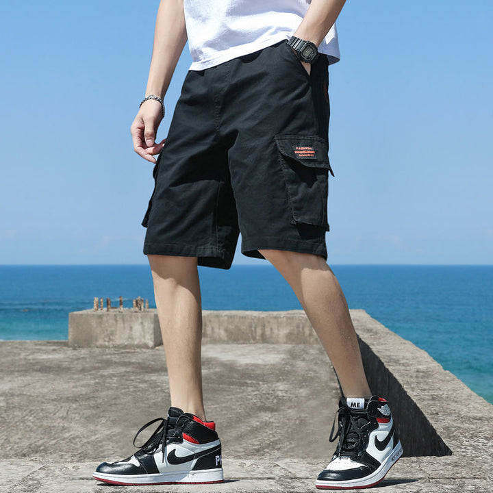Men’s Cargo Shorts Loose Fit Knee Length | Large Side Pocket
