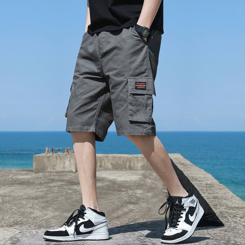 Men’s Cargo Shorts Loose Fit Knee Length | Large Side Pocket