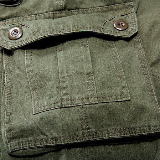 Men’s Cargo Shorts Multi Pocket Knee Length | Summer