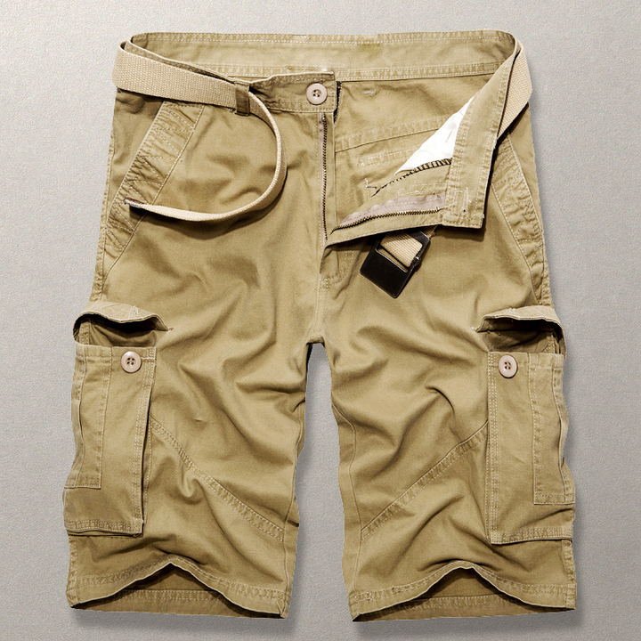 Men’s Cargo Shorts Multi Pocket Knee Length | Summer