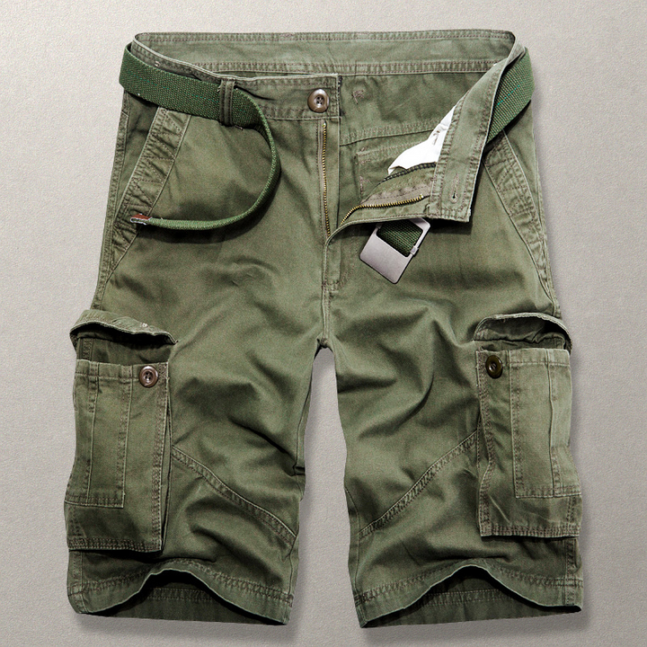 Men’s Cargo Shorts Multi Pocket Knee Length | Summer