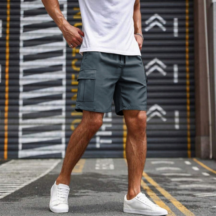 Men's Cargo Shorts with Drawstring & Patch Pocket | Utility