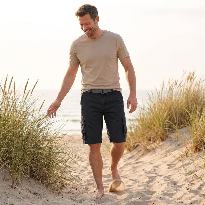 Men's Cargo Shorts with Side Pockets | Relaxed Fit