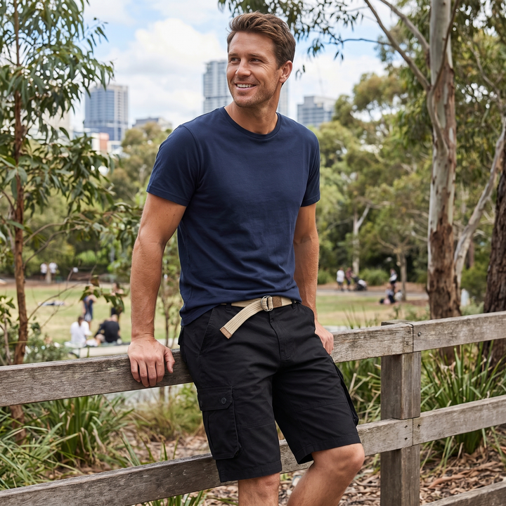 Men's Cargo Shorts with Side Pockets | Relaxed Fit