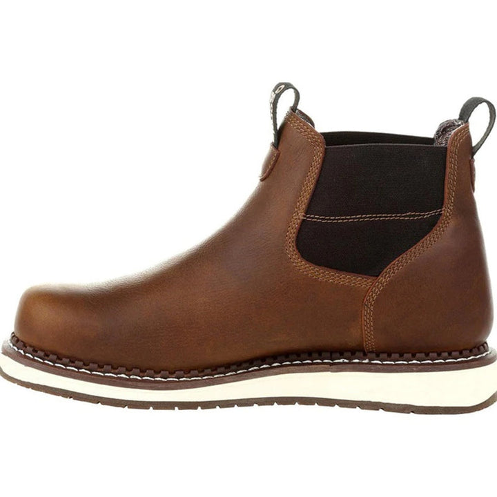 Men's Chelsea Boots with Elastic Gusset | Wedge Sole