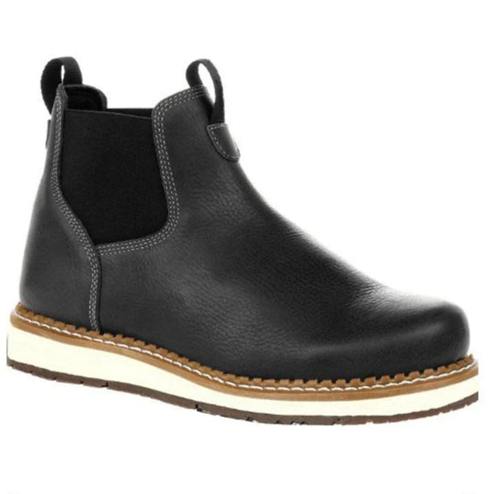 Men's Chelsea Boots with Elastic Gusset | Wedge Sole