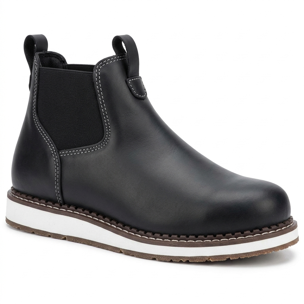 Men's Chelsea Boots with Elastic Gusset | Wedge Sole