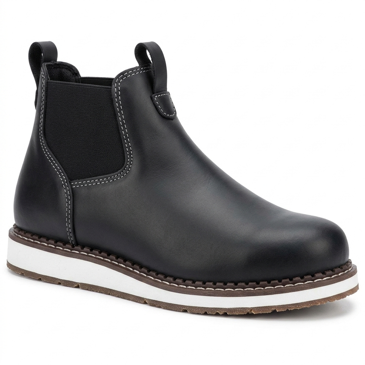 Men's Chelsea Boots with Elastic Gusset | Wedge Sole