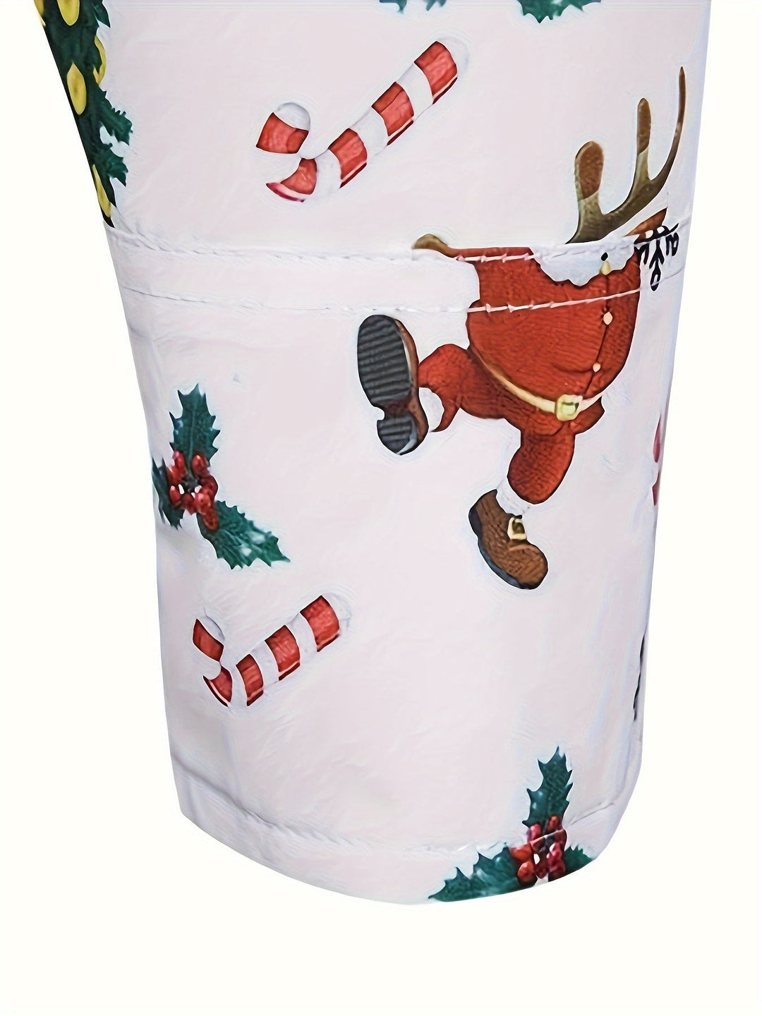 Men’s Christmas Button Up Shirt with Santa Print | Long Sleeve