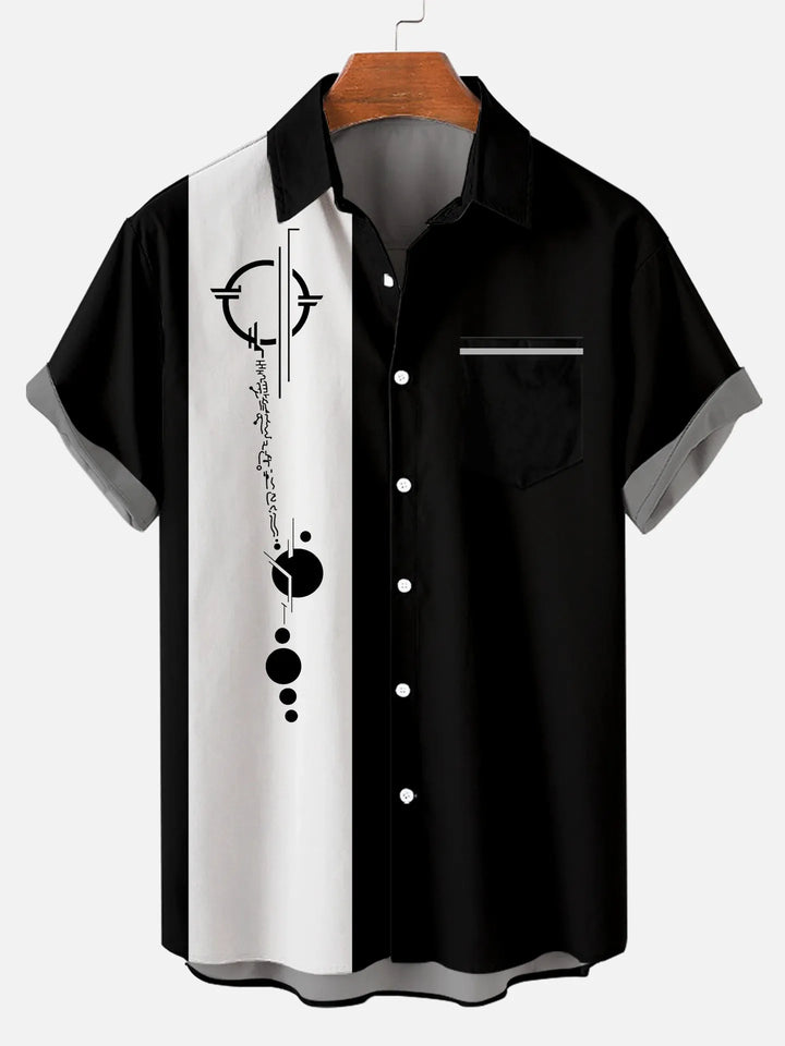 Men’s Christmas Hawaiian Shirt | Colour Block