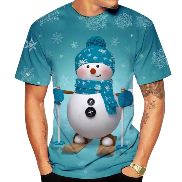 Men’s Christmas Tees All Over Print Crew Neck | Short Sleeve