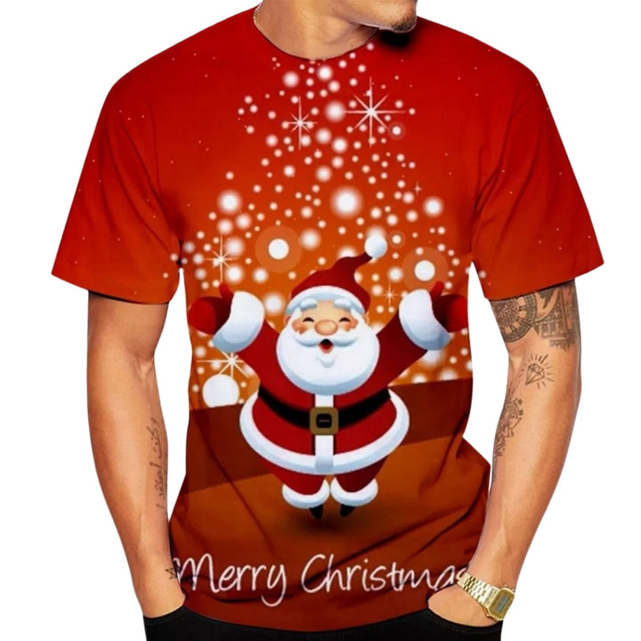 Men’s Christmas Tees All Over Print Crew Neck | Short Sleeve