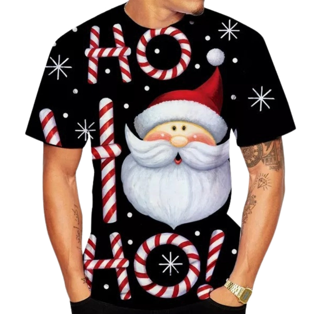 Men’s Christmas Tees All Over Print Crew Neck | Short Sleeve