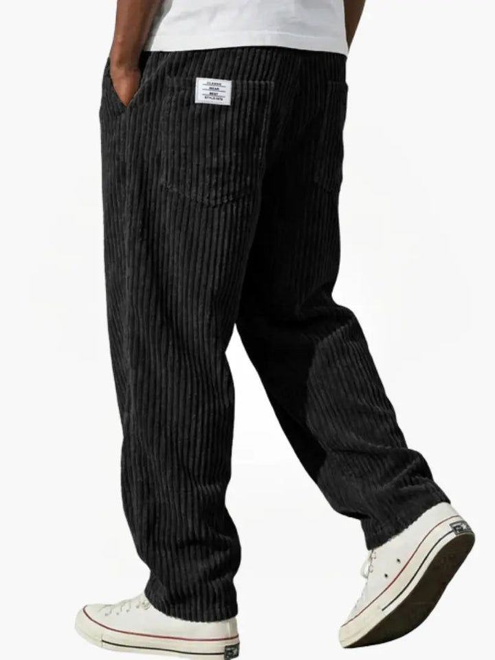 Men's Corduroy Pants with Back Pockets | Wide Leg