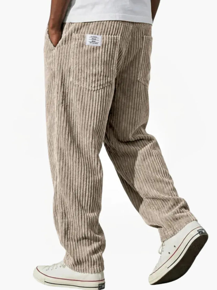 Men's Corduroy Pants with Back Pockets | Wide Leg