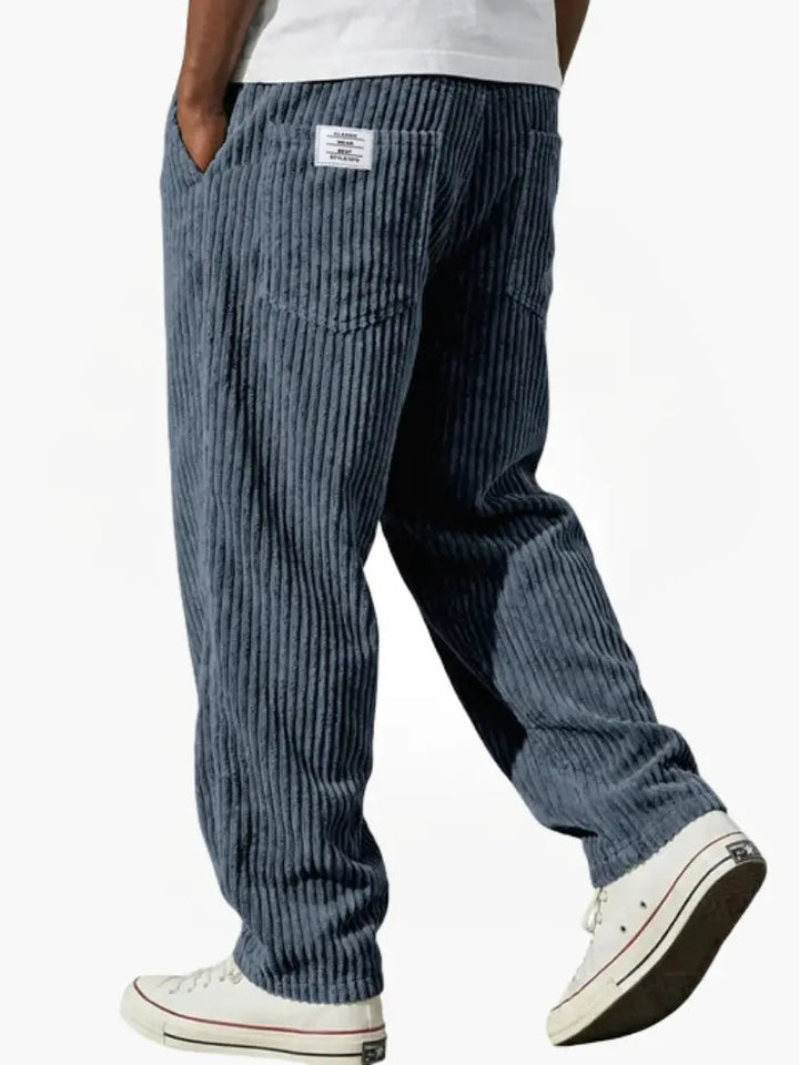 Men's Corduroy Pants with Back Pockets | Wide Leg