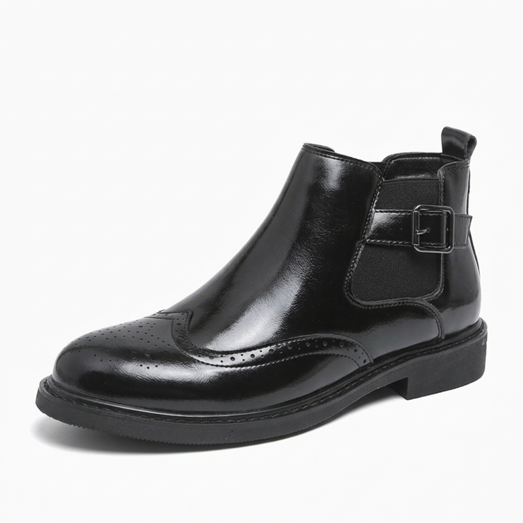 Men's Cowboy Boots Brogue Chelsea | Elastic Side