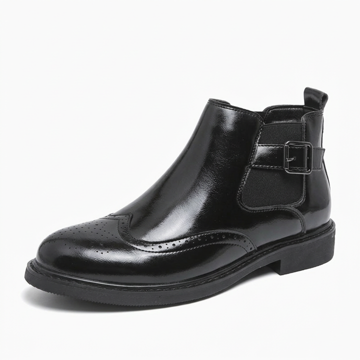 Men's Cowboy Boots Brogue Chelsea | Elastic Side