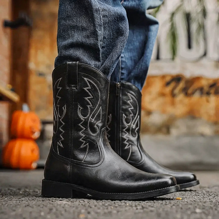 Men’s Cowboy Boots Classic Western Style | Tall Riding Shoes