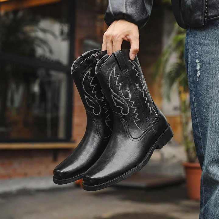 Men’s Cowboy Boots Classic Western Style | Tall Riding Shoes