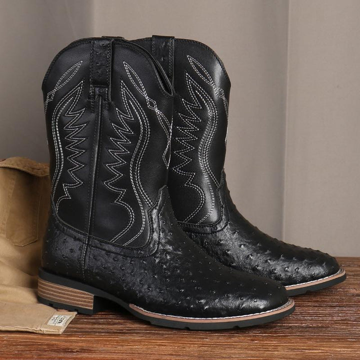 Men's Cowboy Boots Embroidered | Pull-On