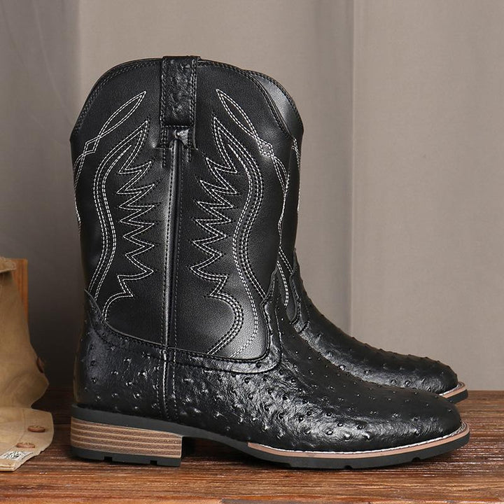 Men's Cowboy Boots Embroidered | Pull-On
