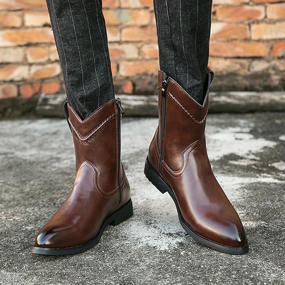 Men's Cowboy Boots Pointed Toe | Ankle Western