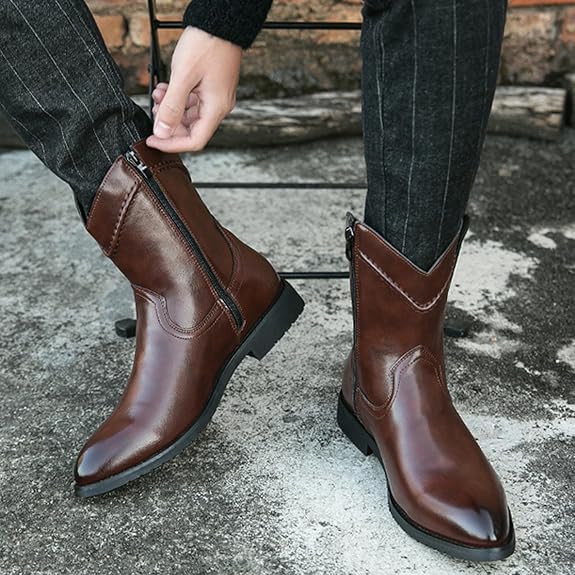 Men's Cowboy Boots Pointed Toe | Ankle Western