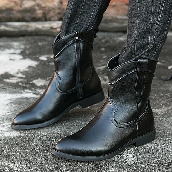 Men's Cowboy Boots Pointed Toe | Ankle Western