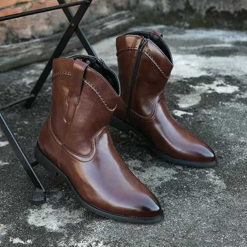 Men's Cowboy Boots Pointed Toe | Ankle Western