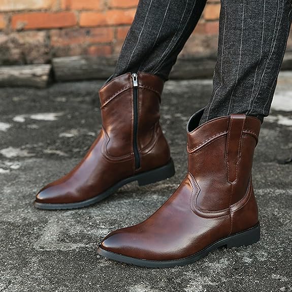 Men's Cowboy Boots Pointed Toe | Ankle Western