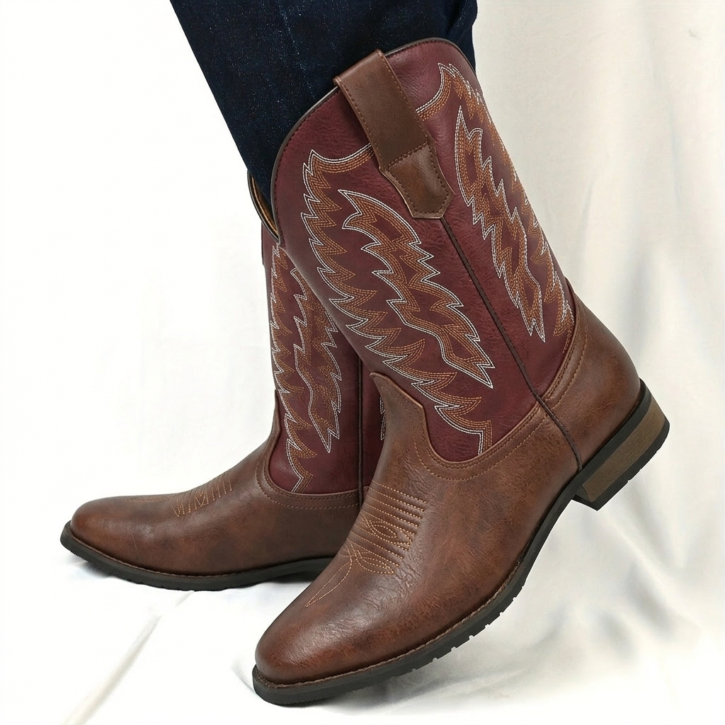 Men’s Cowboy Boots Western Style | Classic Mid Calf