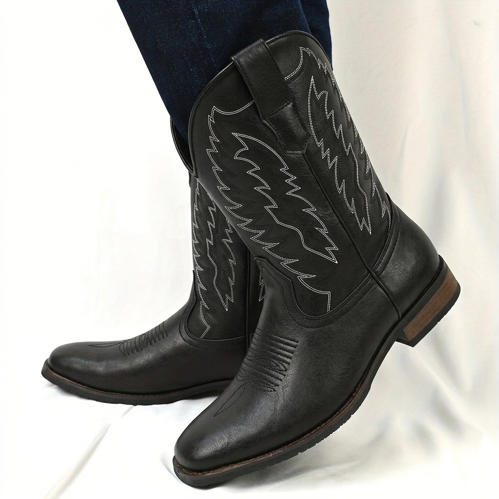 Men’s Cowboy Boots Western Style | Classic Mid Calf