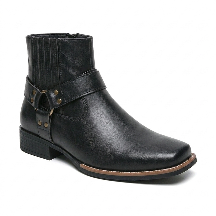 Men's Cowboy Boots with Ankle Strap | Western Style