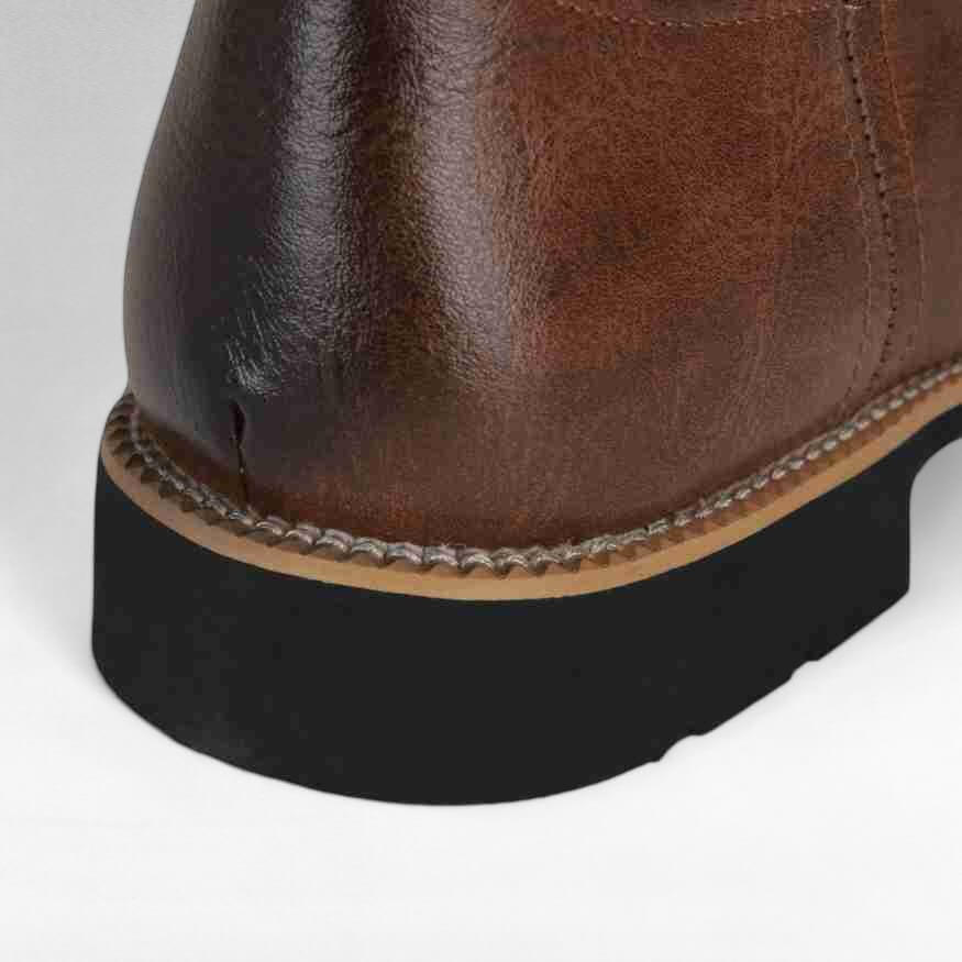 Men's Cowboy Boots with Embroidered Shaft & Pull On | Western