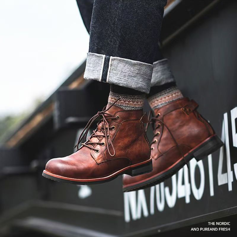 Men's Cowboy Boots with Lace Up | Ankle
