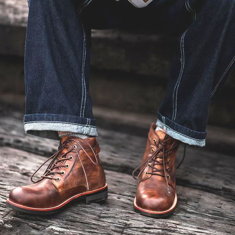 Men's Cowboy Boots with Lace Up | Ankle