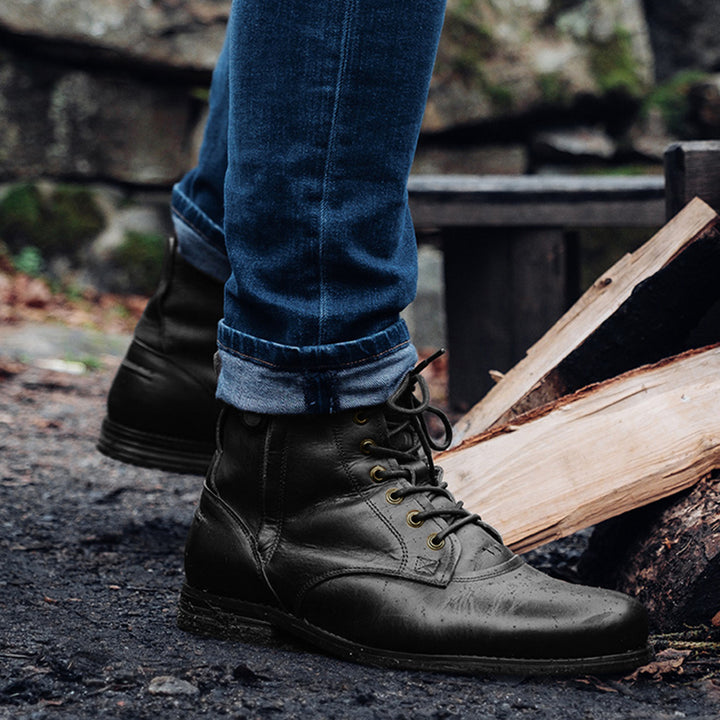 Men's Cowboy Boots with Lace Up | Ankle Combat