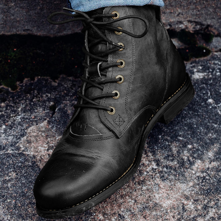 Men's Cowboy Boots with Lace Up | Ankle Combat